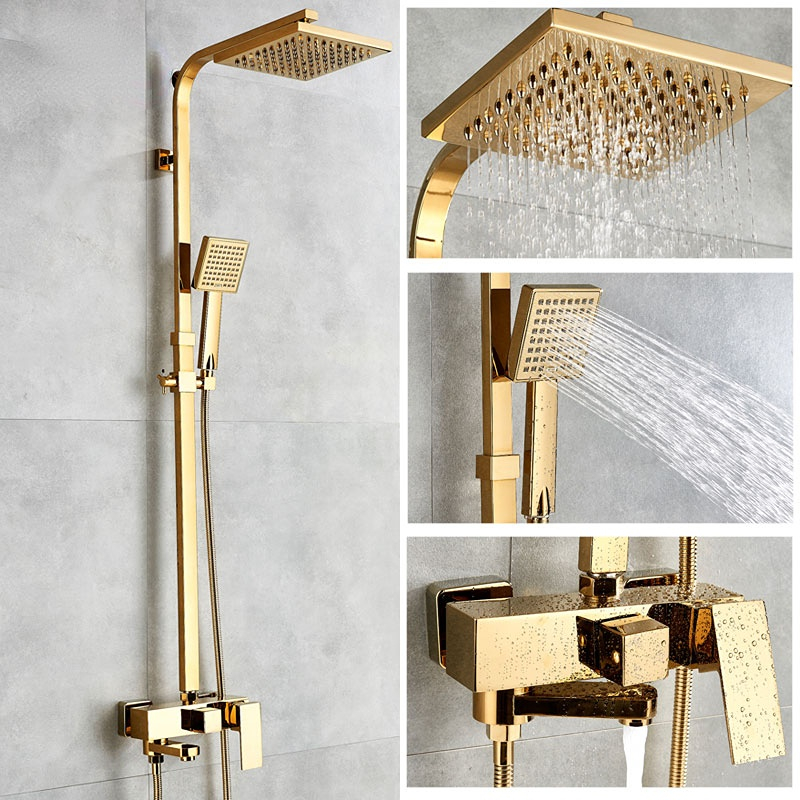 Bathtub Faucets Luxury Gold Brass Bathroom Faucet ..